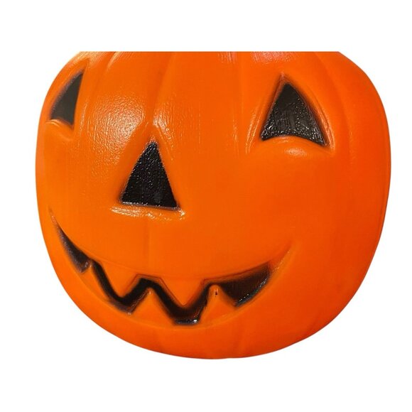 Vtg Halloween Candy Pails Empire Pumpkin Jack O Lantern Skull Blow Mold Buckets - Picture 5 of 6